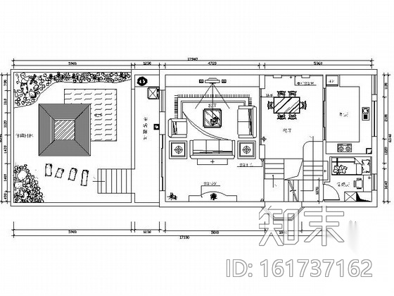 [江西]某欧陆风格四层别墅室内装修施工图（含效果）施工图下载【ID:161737162】