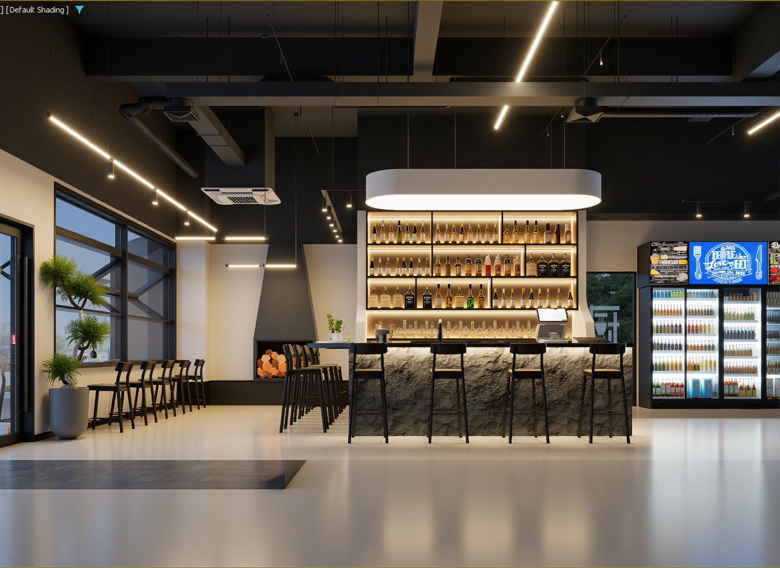 工业酒吧3D模型下载【ID:1214830816】