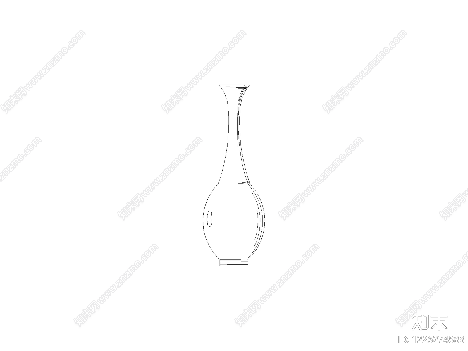 现代摆件CAD图纸