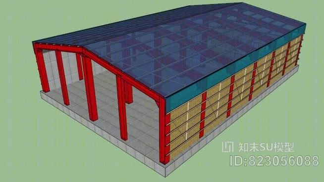 小型工厂（20MX30M）SU模型下载【ID:823056088】