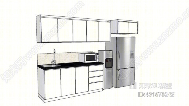 办公室储藏柜SU模型下载【ID:431578242】