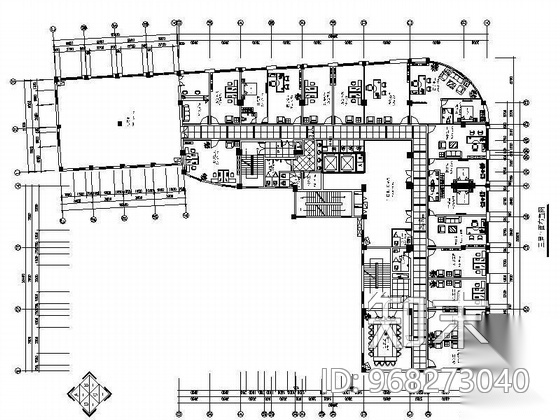 [浙江]房地产公司办公层装修图施工图下载【ID:968273040】