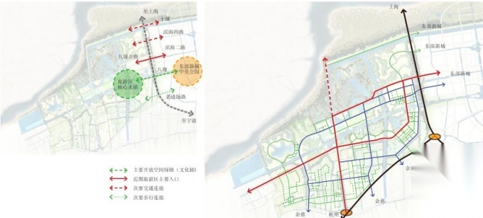 [浙江某市杭州湾滨海休闲旅游区总体规划设计cad施工图下载【ID:161021172】