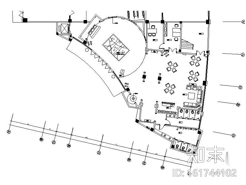 [深圳]某售楼中心施工图（含效果）cad施工图下载【ID:161744102】