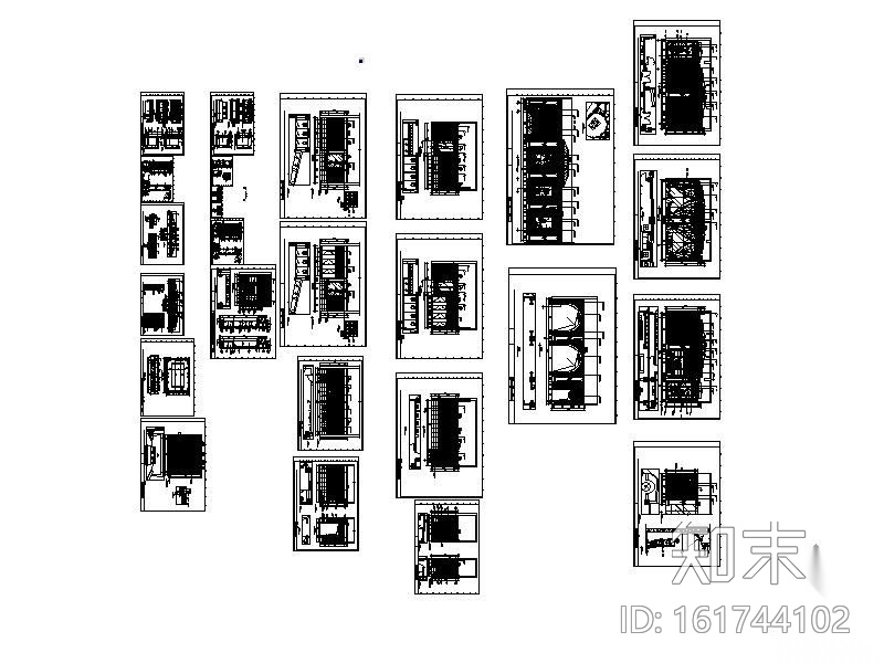 [深圳]某售楼中心施工图（含效果）cad施工图下载【ID:161744102】