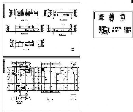 广州二层医院后勤楼建筑施工图cad施工图下载【ID:151593163】