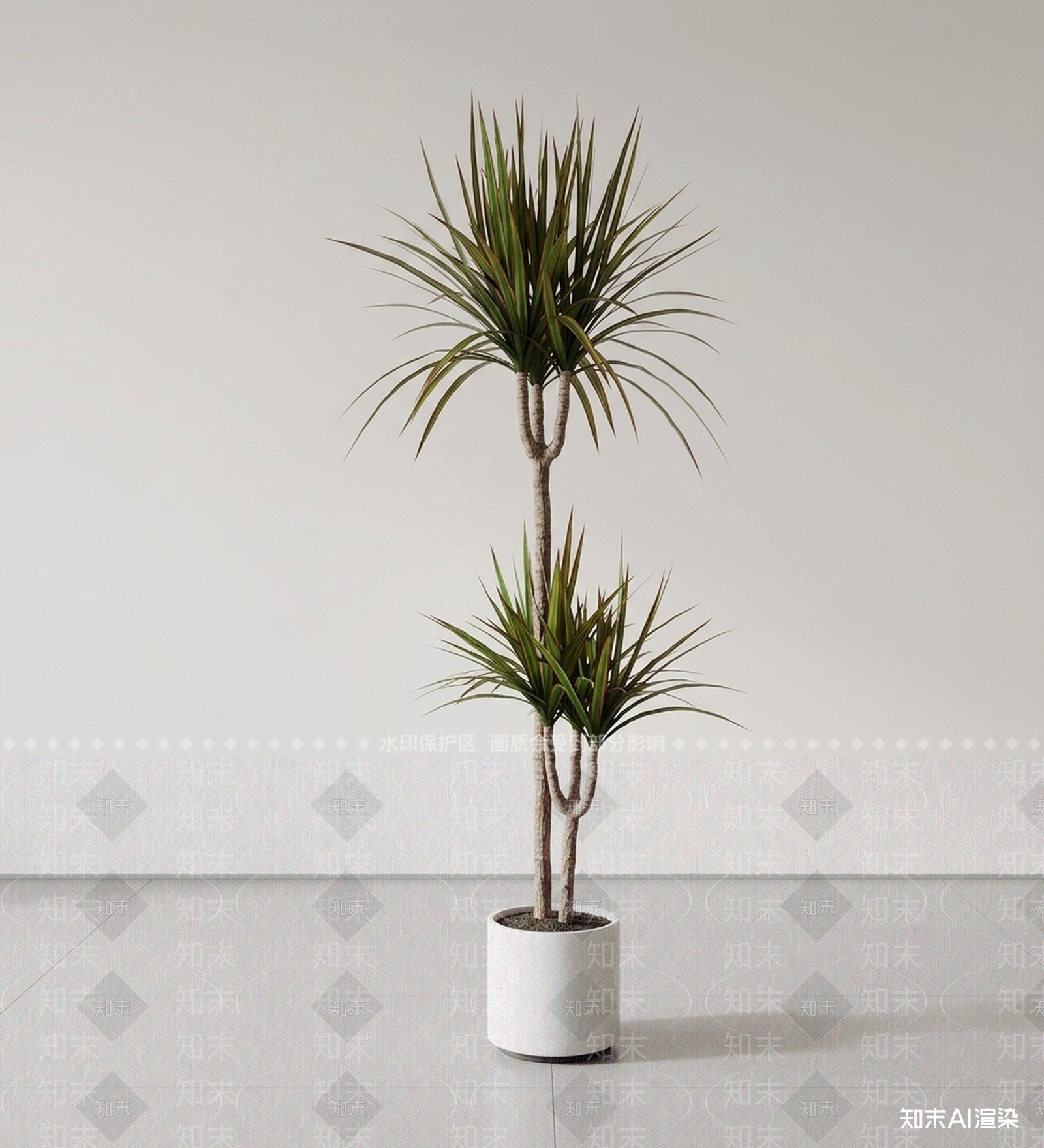 小型盆栽绿植盆栽3D模型下载【ID:1227476383】