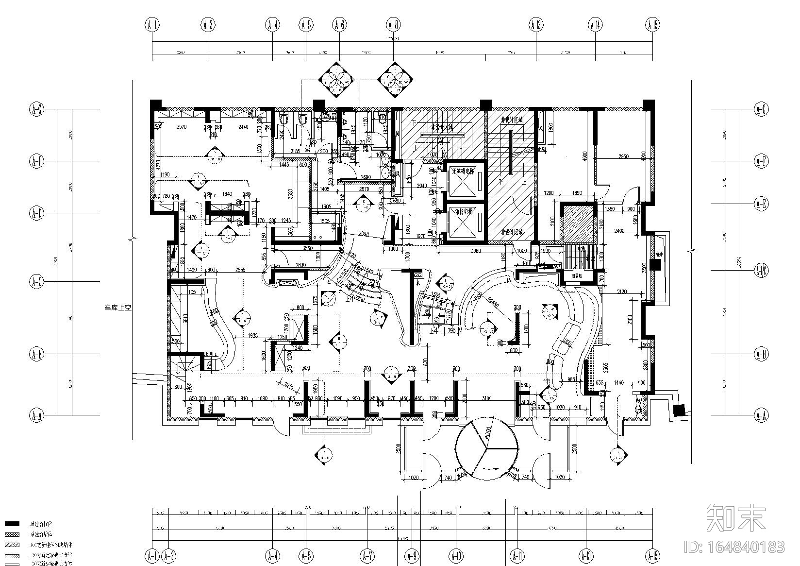 [济南]-亚朵酒店奥体店项目施工图+效果图cad施工图下载【ID:164840183】