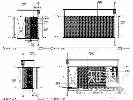 [郑州]朴实原木风格拉面馆室内CAD施工图（含实景效果...施工图下载【ID:165717124】