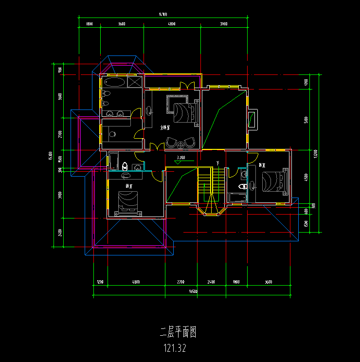 2层独栋别墅建筑方案设计（包含效果图+CAD）cad施工图下载【ID:149870130】