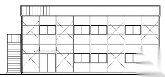 [深圳]某二层组合活动板房建筑结构施工图施工图下载【ID:166443102】