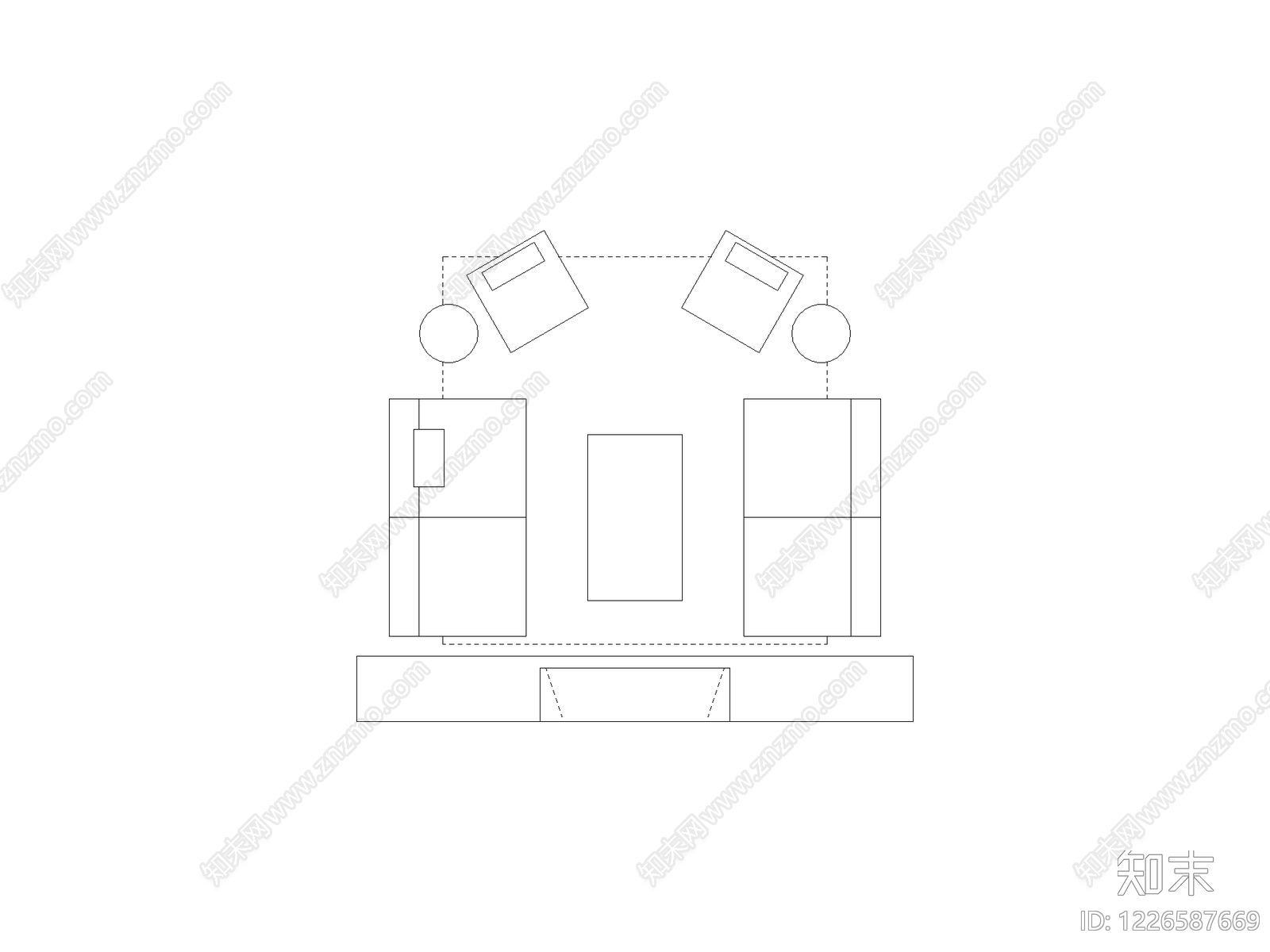 现代柜子CAD图纸