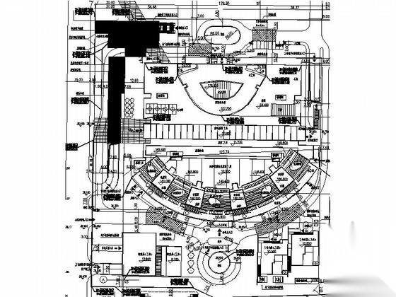 [北京]40层超高层商住楼建筑施工图cad施工图下载【ID:165394182】