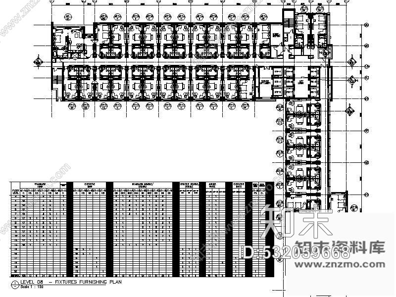 施工图某快捷酒店装修图施工图下载【ID:532059668】