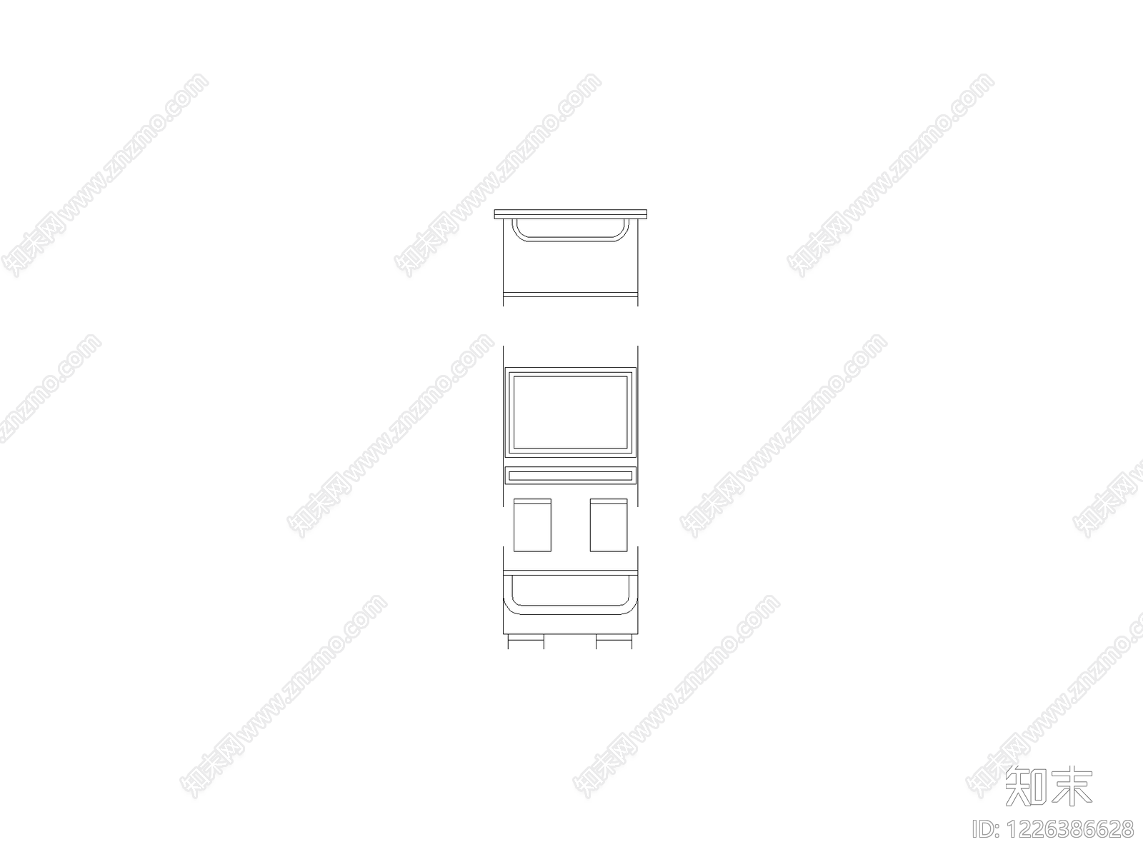 柜子cad施工图下载【ID:1226386628】
