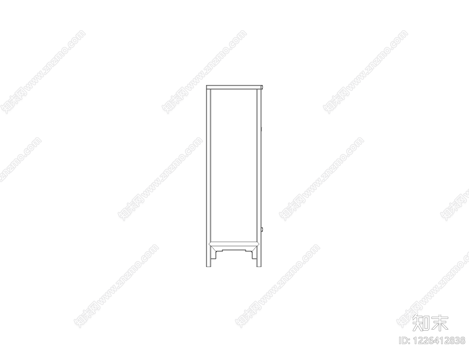 柜子平立面cad施工图下载【ID:1226412838】
