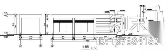 西南医院传染科大门建筑设计方案图cad施工图下载【ID:167384180】