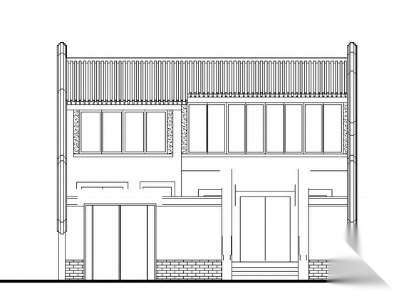 [传统建筑]北方四合院建筑设计图纸（含效果图）施工图下载【ID:160731109】