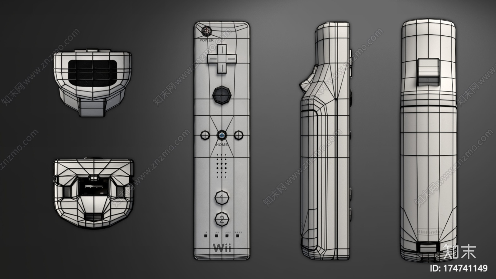 任天堂Wii遥控器CG模型下载【ID:174741149】
