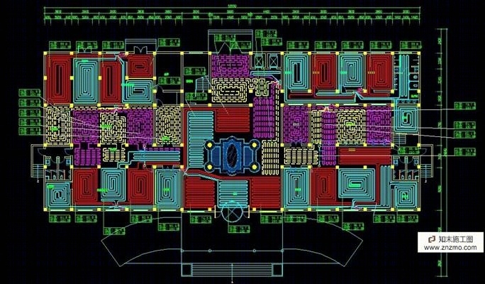 办公楼的地暖施工图施工图下载【ID:66921693】