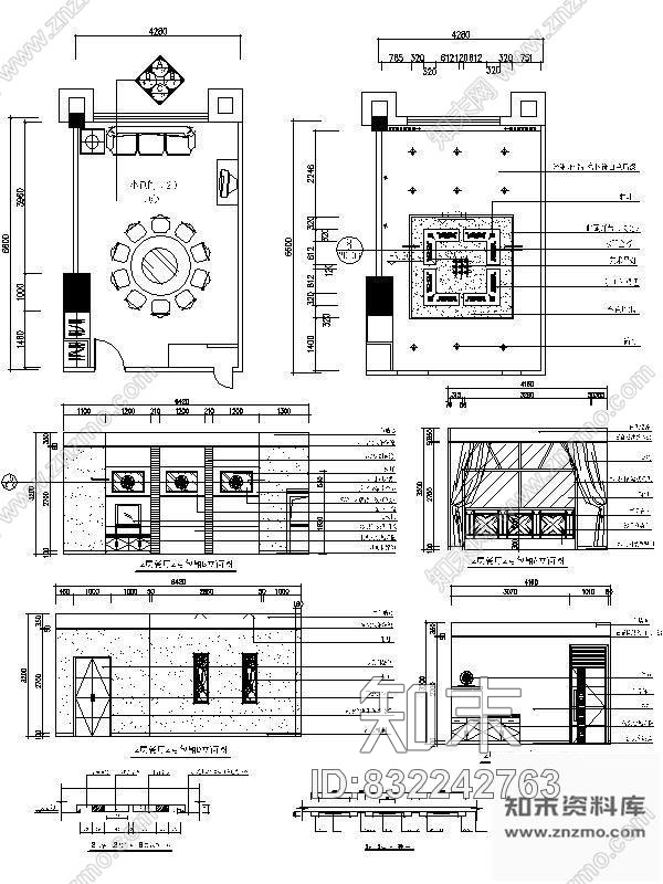 图块/节点餐厅包间详图Ⅰcad施工图下载【ID:832242763】