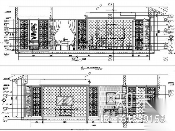 [江苏]中式休闲会所套房设计装修图cad施工图下载【ID:161839153】