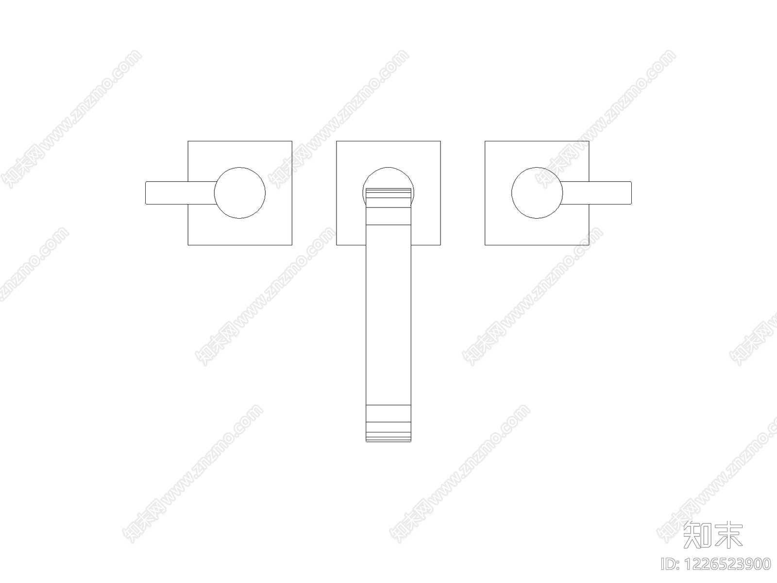 五金管件cad施工图下载【ID:1226523900】