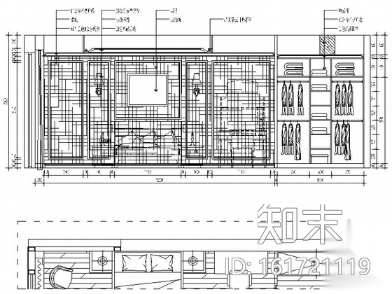 [湖北]精品高档简欧风格三层别墅室内装修施工图cad施工图下载【ID:161721119】