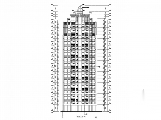 [深圳]二十四层高层商住楼建筑施工图施工图下载【ID:165924145】