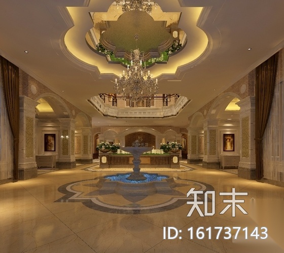 [江苏]某双层豪华售楼处室内装修施工图（含效果）cad施工图下载【ID:161737143】