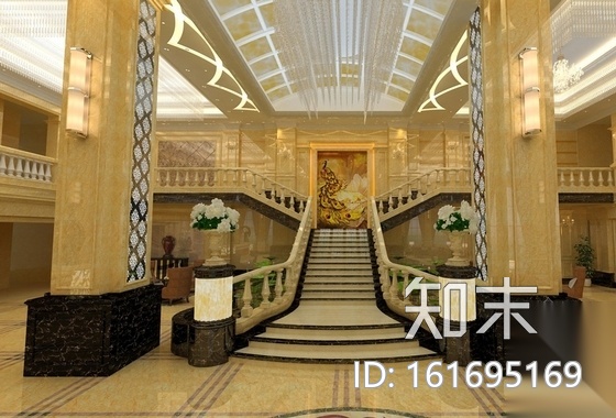 [广东]原创设计豪华欧式风格陶瓷展厅装修施工图（含效果...cad施工图下载【ID:161695169】