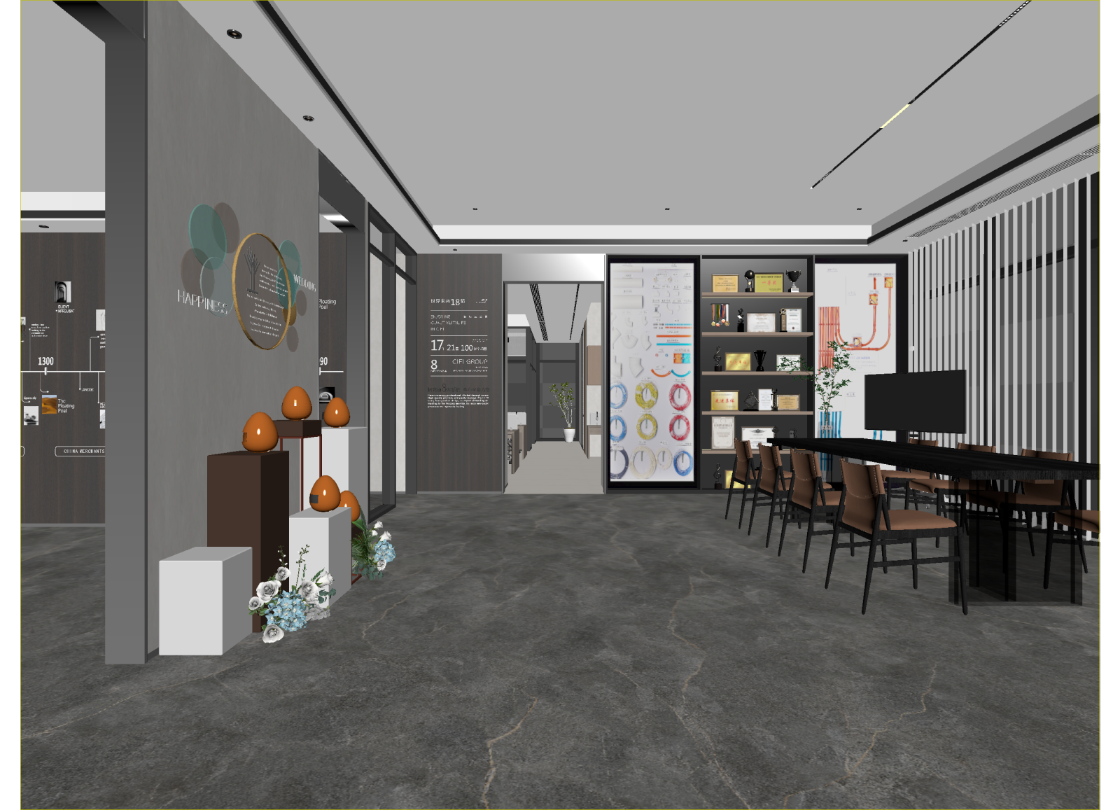 现代售楼处3D模型下载【ID:1214710482】