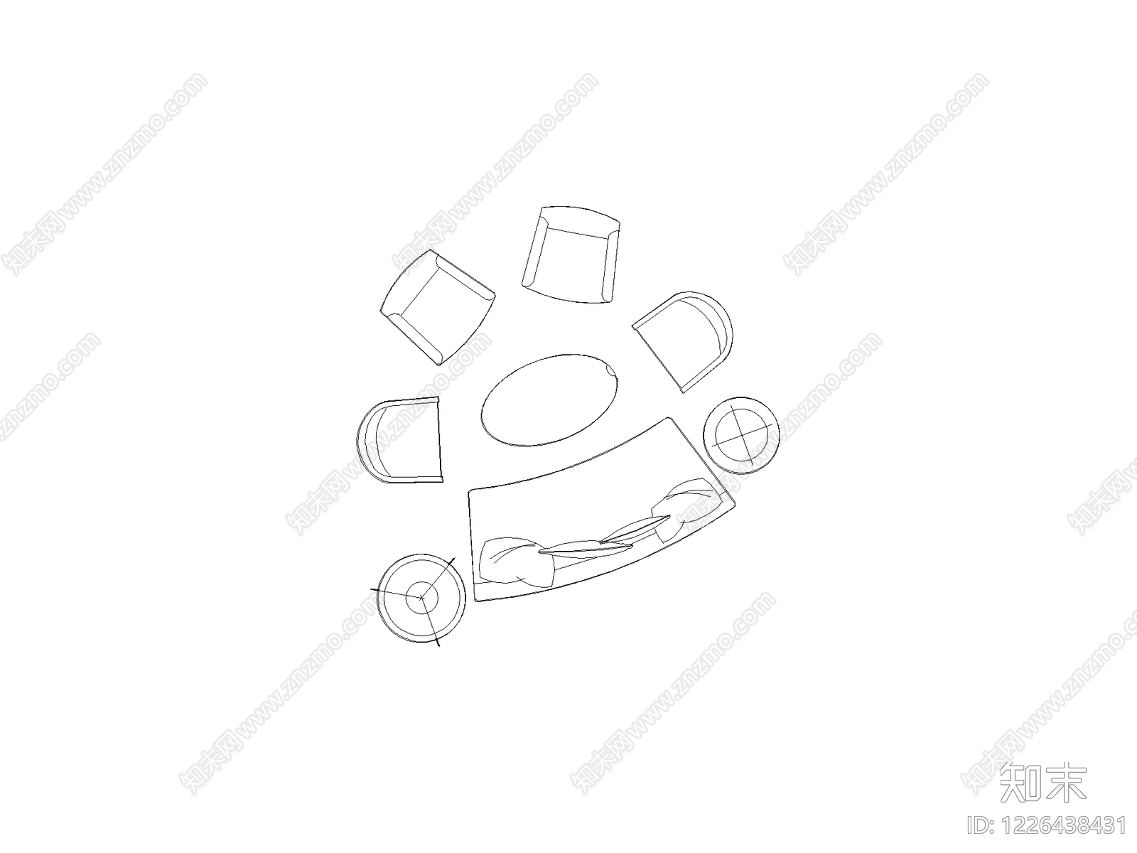 沙发CAD图纸