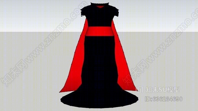 礼服SU模型下载【ID:636284690】