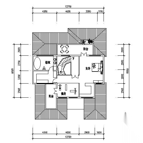 某三层G型别墅建筑方案图cad施工图下载【ID:149917117】