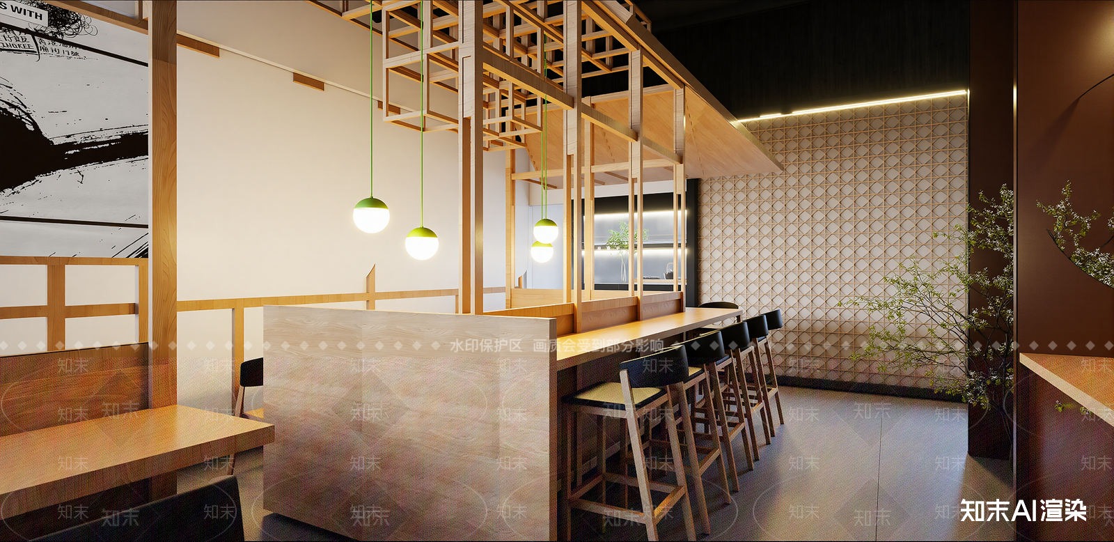新中式中餐厅SU模型下载【ID:1216002141】