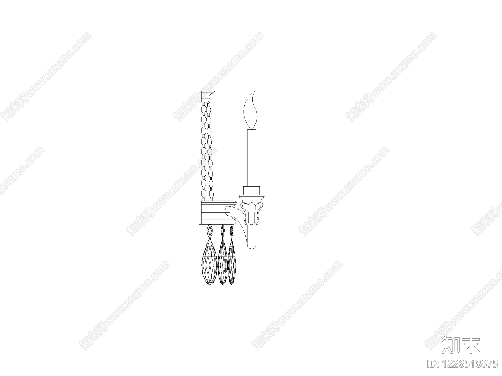 灯具图块cad施工图下载【ID:1226518875】