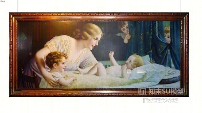 挂画SU模型下载【ID:918160032】