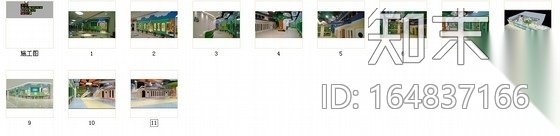 [深圳]造型活泼可爱吸引人的早教培训中心（含效果图）施工图下载【ID:164837166】