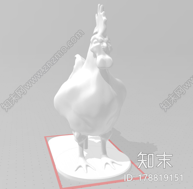 公鸡3d打印模型下载【ID:178819151】