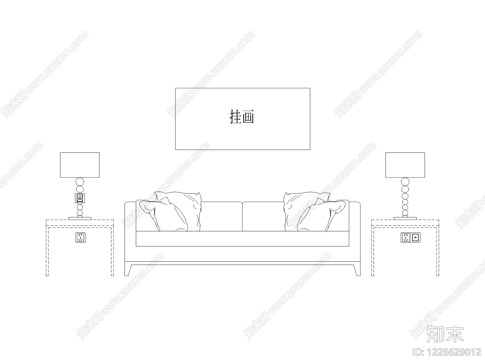 家装图块cad施工图下载【ID:1226629012】
