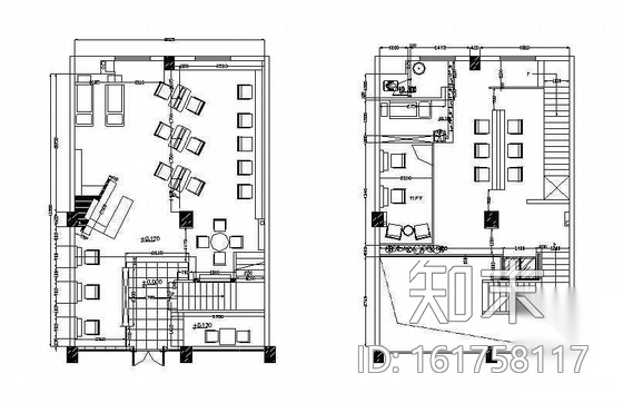 某美发厅装修施工图cad施工图下载【ID:161758117】