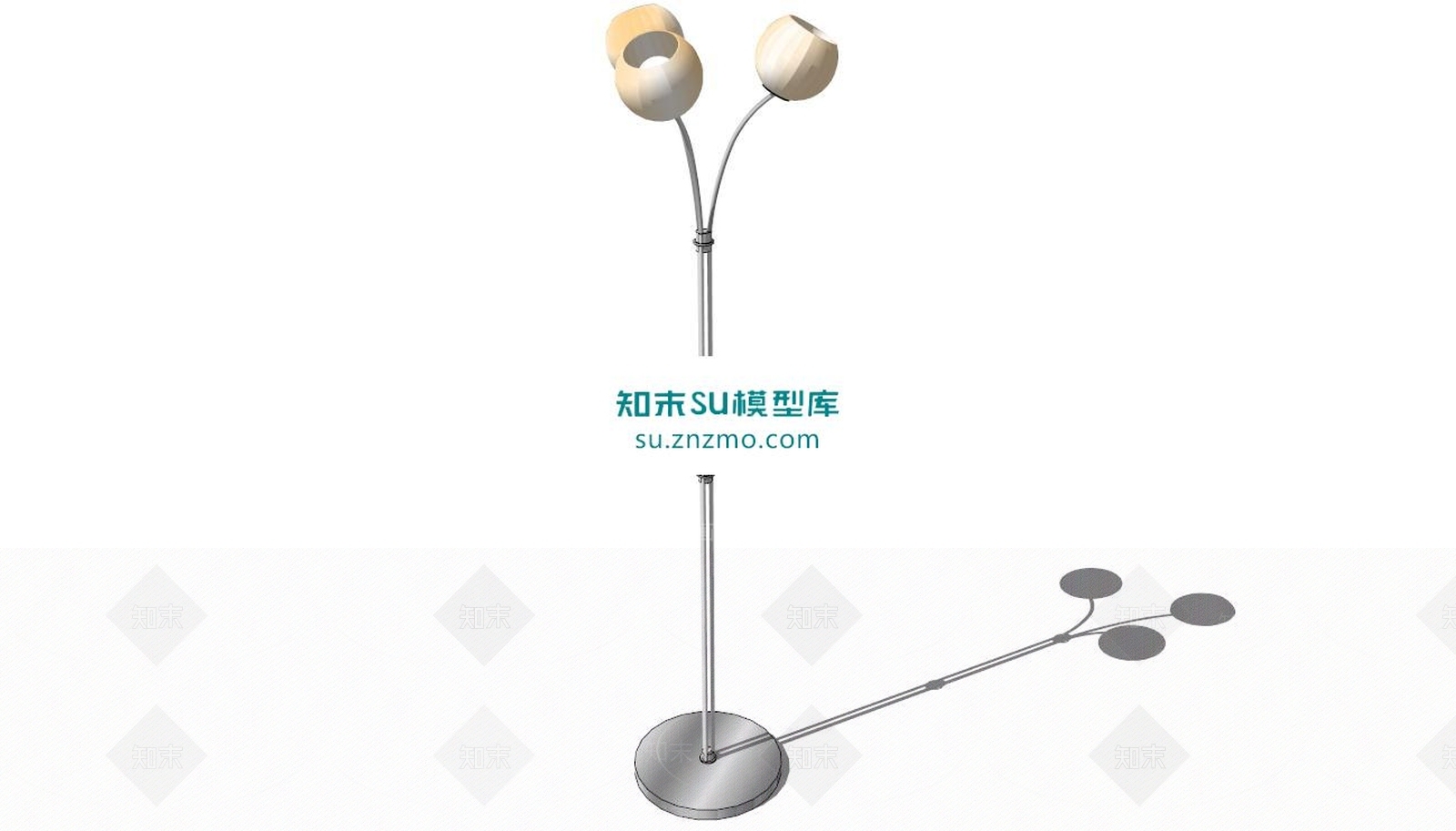 落地花灯SU模型下载【ID:169548185】