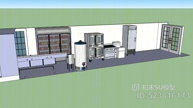 40英尺移动厨房2SU模型下载【ID:523816173】