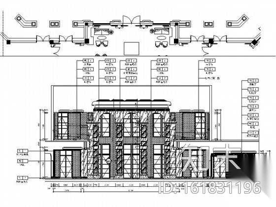 [乌鲁木齐]首家典雅欧式风格休闲会所室内装修施工图（含...cad施工图下载【ID:161831196】