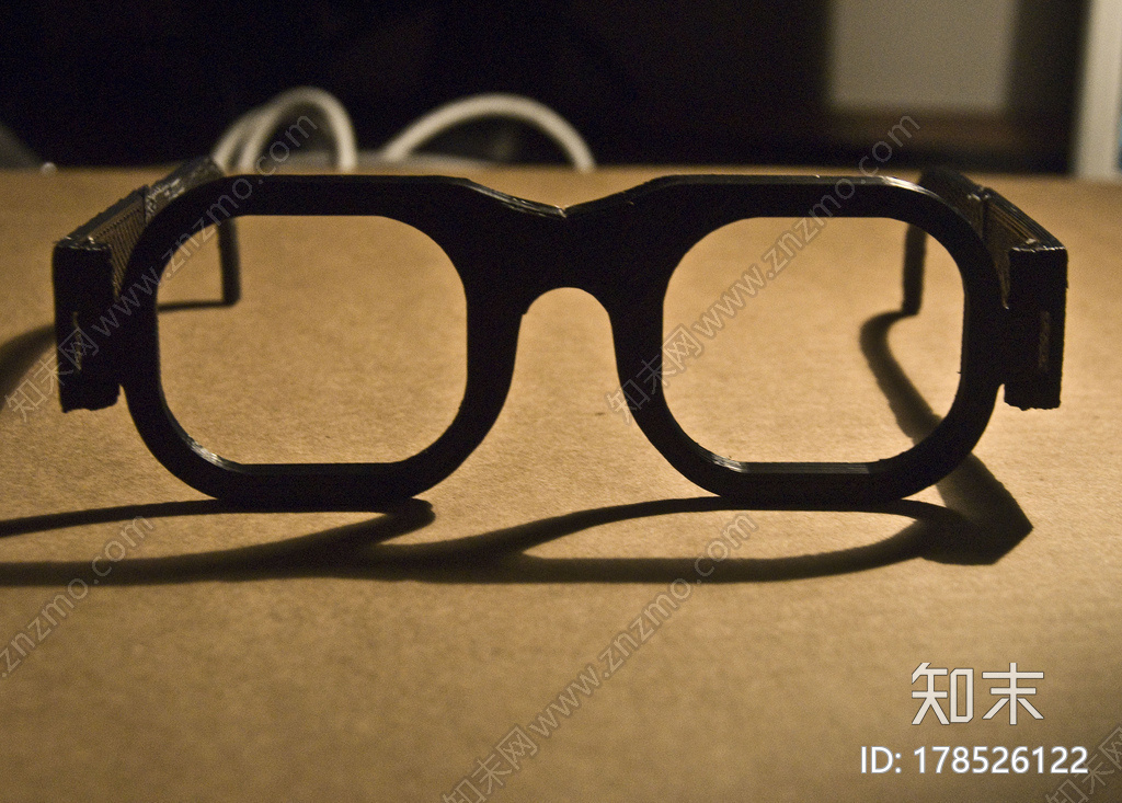 粗边框眼镜3d打印模型下载【ID:178526122】