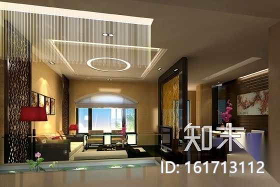 [厦门]新中式雅致两层别墅施工图（含效果图）cad施工图下载【ID:161713112】