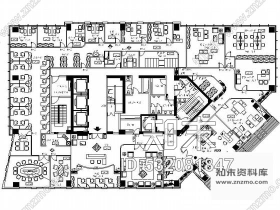 施工图上海某集团豪华办公室室内设计装修CAD施工图cad施工图下载【ID:532081847】