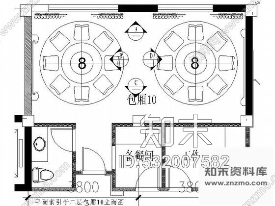 施工图上海某奢华饭店包房10装修图施工图下载【ID:532007582】