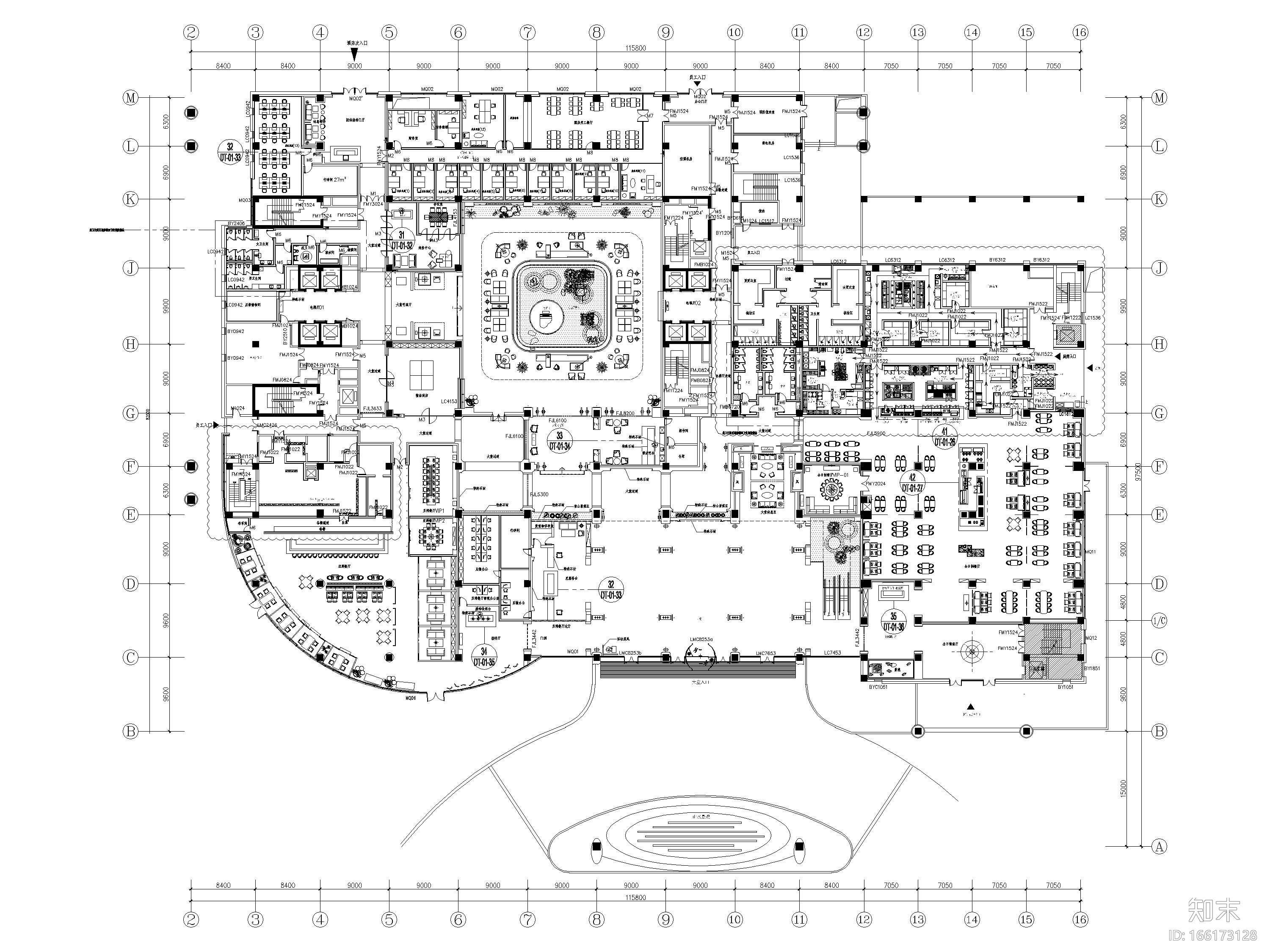 [重庆]江北旅客机场酒店装修设计全套施工图cad施工图下载【ID:166173128】